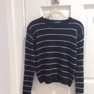 Blue and white striped brandy Melville sweater